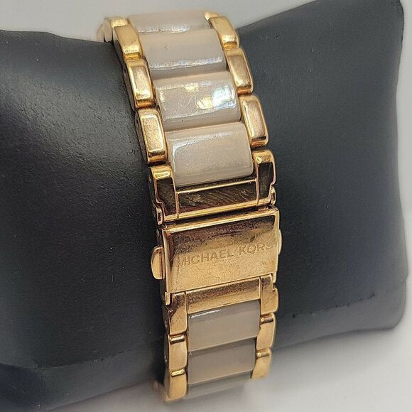 Michael Kors MK5896 Women's Stainless Steel Analog Blush Dial Quartz Watch BC851 - Picture 5 of 10